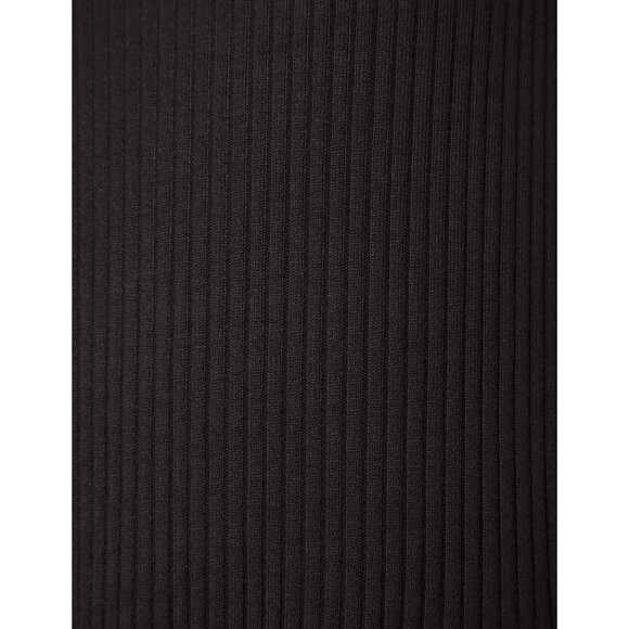 Beyond Yoga Black Ribbed Jetsetter Jumpsuit Sleeveless V-Neck Drawstring Waist - Picture 8 of 10